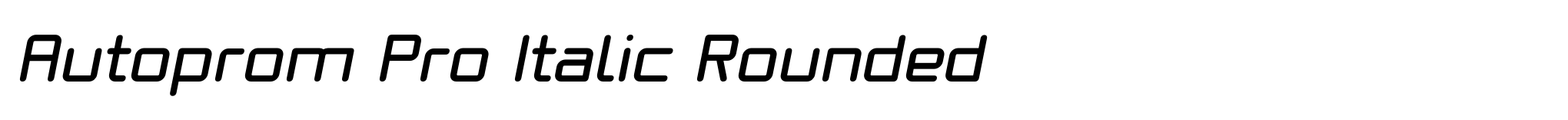 Autoprom Pro Italic Rounded image